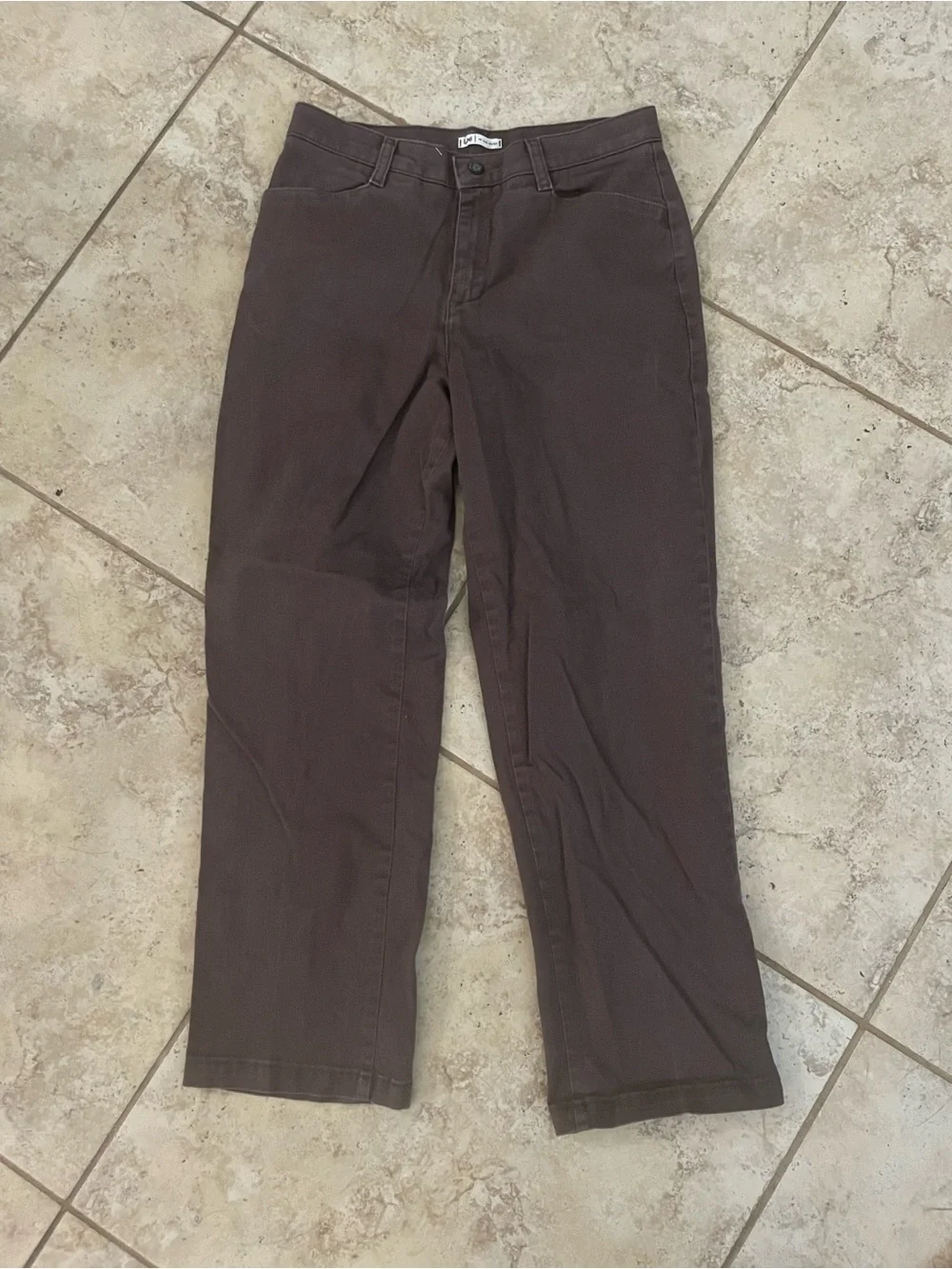 Vintage Lee Brown Jeans - cotton brown jeans